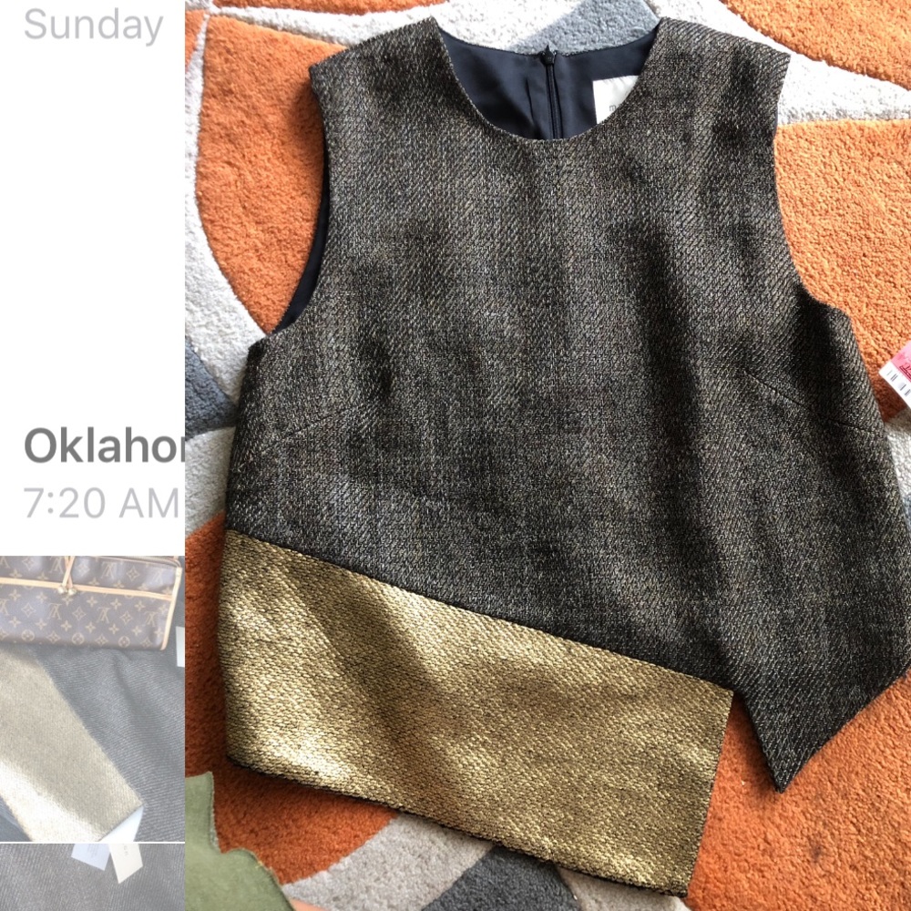 Mason by Michelle Mason asymmetrical woven top - Picture 3 of 8